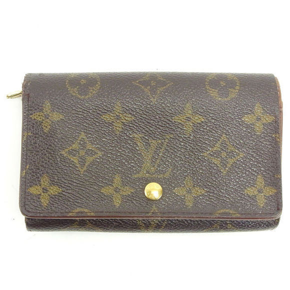 Louis Vuitton brown Wallet Monnaie Porte Monogram bifold zipper - Picture 1 of 6
